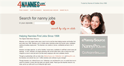 Desktop Screenshot of 4nannies.com